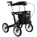 Panda Royal kulfiber rollator med ekstra store hjul
