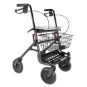 Billig rollator med kurv og bakke