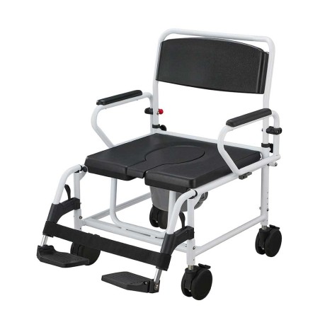 Bariatrisk toiletstol XXL med hjul – 270 kg kapacitet